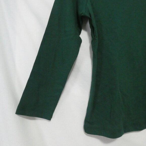 OLD NAVY | medium (8) | Solid Green Long Sleeve T-Shirt / Shirt | NWOT - Picture 6 of 14